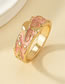 Fashion Gold Alloy Drip Mushroom Ring
