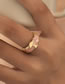 Fashion Gold Alloy Drip Mushroom Ring