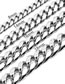 Fashion 14mm20 Inches (51cm) Stainless Steel Geometric Chain Necklace