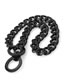 Fashion Black 24 (recommended 20 For Dog's Neck) Titanium Steel Geometric Chain Dog Chain