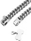 Fashion 14mm Silver 26 Inches/66cm Titanium Steel Geometric Chain Dog Chain