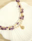 Fashion Pendant Irregular Stone Pearl Beaded Diamond Sun Necklace