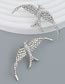 Fashion Silver Alloy Diamond Swallow Stud Earrings