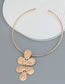 Fashion Gold Alloy Flower Collar