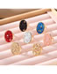 Fashion Gold Glitter Colorful Sequined Split Ring