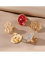 Fashion Red Sequins Colorful Sequined Split Ring