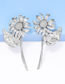 Fashion Silver Necklace Alloy Flower Necklace