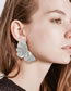 Fashion Silver Alloy Petal Earrings