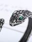 Fashion Silver Titanium Steel Snake Stud Earrings