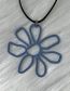 Fashion 12# Metal Cutout Flower Necklace