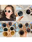Fashion Transparent Color Resin Cartoon Kids Sunglasses