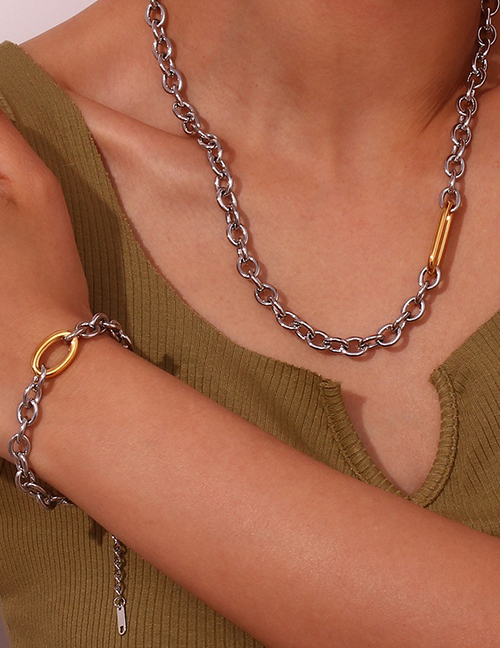 Fashion Bracelet Stainless Steel Gold-plated O-link Bracelet