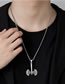Fashion Silver Titanium Ax Necklace
