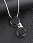 Fashion Silver Titanium Geometric Sunglass Necklace