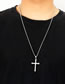 Fashion Silver Stainless Steel Cross Necklace