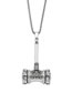 Fashion Silver Titanium Geometric Hammer Necklace