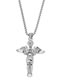 Fashion Silver Titanium Steel Geometric Angel Necklace