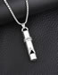 Fashion Picture Color Titanium Steel Whistle Necklace