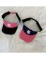 Fashion Pink Embroidered Cotton Sun Hat