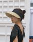 Fashion Khaki Empty Straw Sun Hat With Large Brim