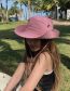 Fashion Khaki Acrylic Large Brim Roll-up Sun Hat