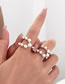 Fashion Gold Double Pearl Ring