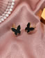 Fashion Gold Alloy Geometric Butterfly Earrings