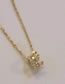 Fashion Gold Copper And Diamond Crown Necklace