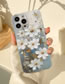 Fashion Nine White Flowers Tpu Printing Apple Mobile Phone Case