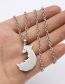 Fashion Pair Of Fox And Wolf Pendant Necklaces Stainless Steel Little Fox Big Bad Wolf Necklace Set