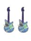 Fashion Blue Alloy Drip Oil Butterfly Guitar Stud Earrings