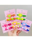 Fashion 5# Pink (with Cardboard) Resin Heart Hair Clip Set