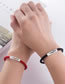 Fashion Female Models One Price Geometric Silver-plated Hollow Ecg Square Plaque Cord Braided Bracelet