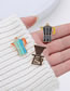 Fashion 6# Alloy Lacquer Coffee Pot Coffee Cup Brooch