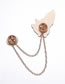 Fashion 3# Alloy Dripping Flower Chain Brooch