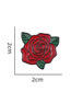 Fashion Red Alloy Rose Brooch