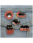 Fashion 4# Alloy Paint Cat Brooch