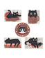 Fashion 4# Alloy Paint Cat Brooch