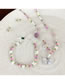 Fashion B Necklace Style Geometric Crystal Beaded Button Heart Bow Necklace