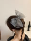 Fashion B Gray Mesh Bow Hair Clip