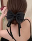 Fashion C Black Mesh Ribbon Bow Hair Clip