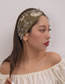 Fashion Light Pink Gray Fabric Print Headband