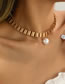 Fashion 1# Geometric Pearl Cutout Chain Necklace