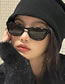 Fashion Black Frame Black Gray Film Pc Square Large Frame Sunglasses