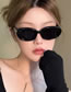 Fashion Rice Frame Black Gray Sheet Pc Oval Sunglasses