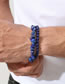 Fashion Blue Lapis Lazuli Beaded Bracelet Set