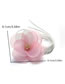 Fashion Pink Fabric 3d Camellia Necklace