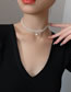 Fashion White Pearl Beaded Woven Necklace