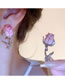 Fashion Silver Alloy Geometric Flower Stud Earrings