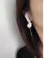 Fashion #5 White Flowers Are Magnetic Alloy Geometric Flower Magnetic Earphone Chain